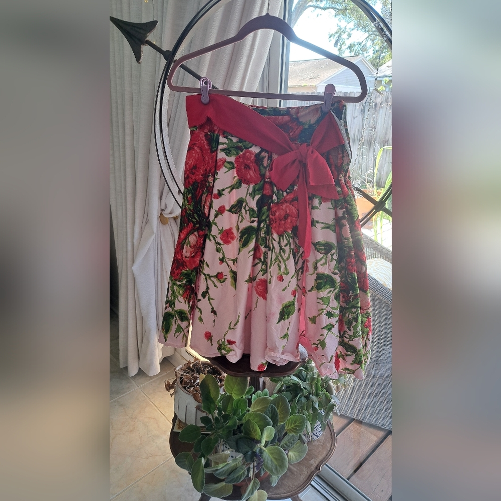 pinup couture rose Audrey skirt